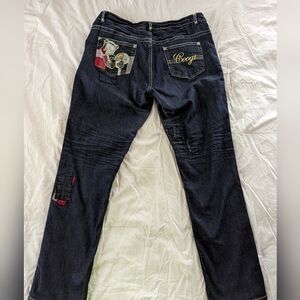 COOGI Patchwork Dark Denim Jeans